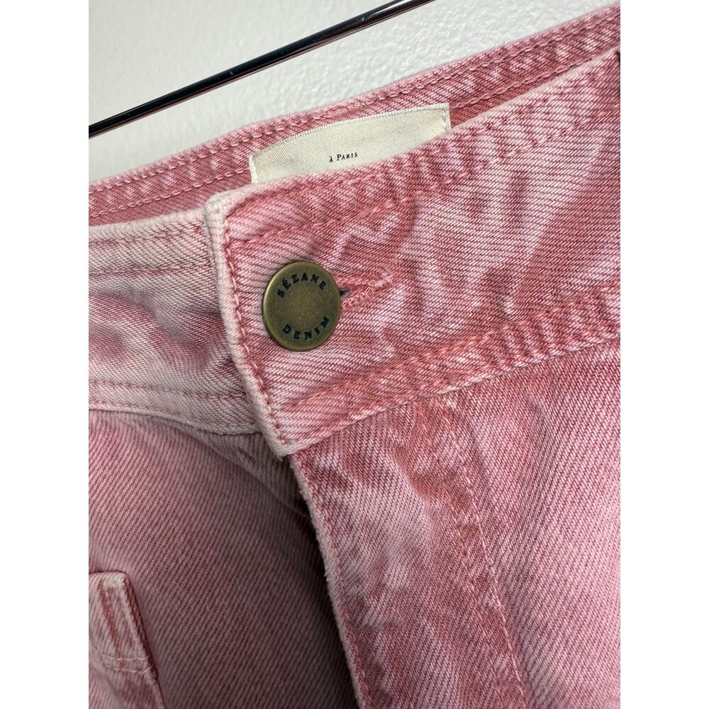 Sezane Pink Flare Jeans - Picture 8 of 9